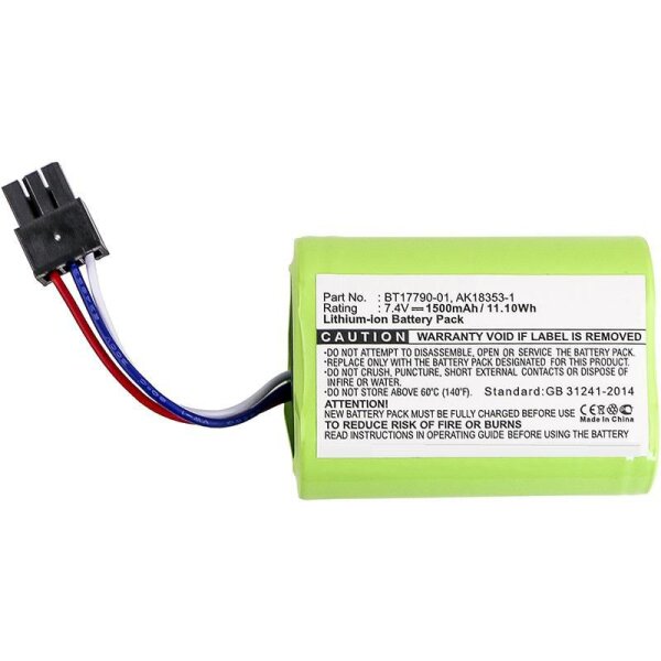 MICROBATTERY MBXPOS-BA0046 - Batterie/Akku - Grün - Comtec - MX420L - Lithium-Ion (Li-Ion) - 1500 mA