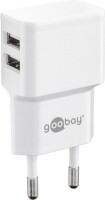 WENTRONIC Goobay USB-Ladegerät 2,4A/ 2xUSB Bu wh