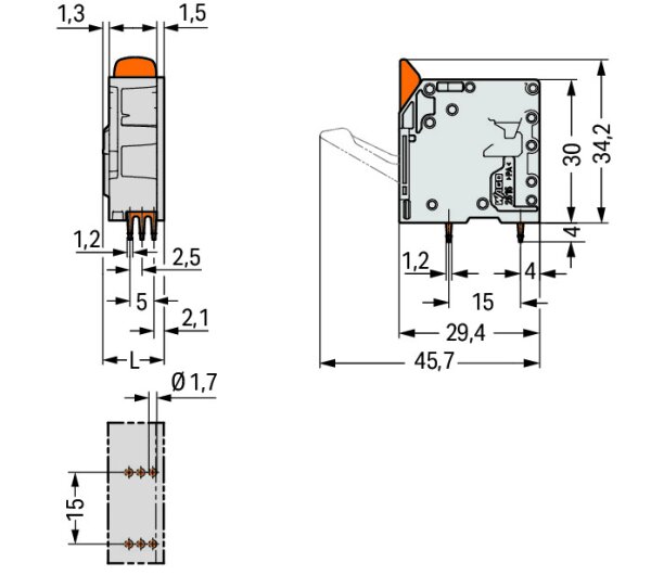 WAGO 2616-3101 Printklemme 16 mm² 100 St.