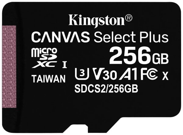 KINGSTON 256GB MICROSDXC CANVAS SELECT