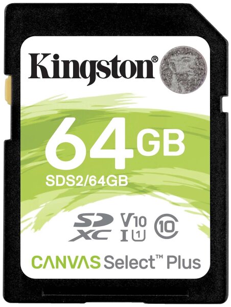 KINGSTON 64GB SDXC CANVAS SELECT PLUS