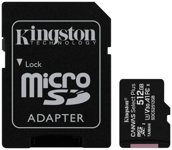 KINGSTON 512GB MICROSDXC CANVAS SELECT