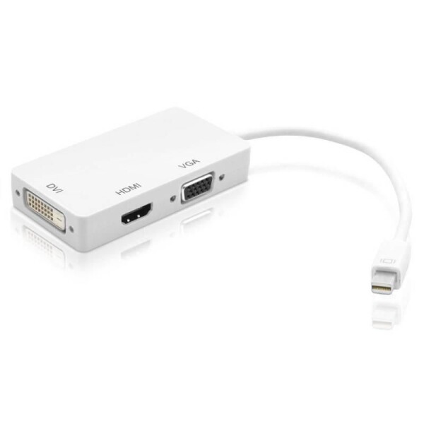 TECHLY Adapter 3 in 1mini DisplayPort to HDMI/DVI/VGA