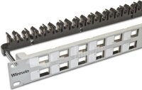 WIREWIN High Quality 24-Port Keystone Modul-Leerpanel,...