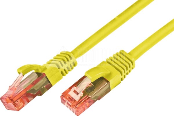 WIREWIN KAT6 Patchkabel, U/UTP, LSOH, Lifetime Warranty, gelb RJ45 Patchkabel (PKW-UTP-KAT6 2.0 GE)