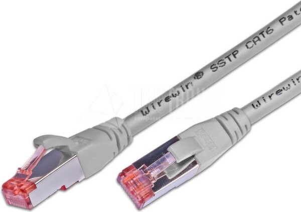 WIREWIN KAT6 Patchkabel, S/FTP, LSOH, Lifetime Warranty, grau RJ45 Patchkabel (PKW-PIMF-KAT6 7.0)