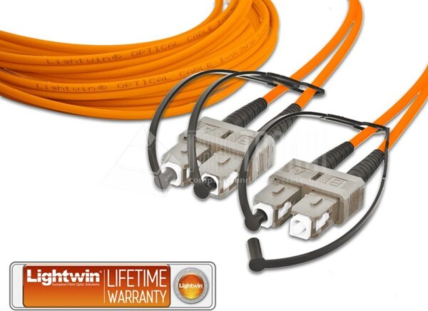 LIGHTWIN High Quality Duplex LWL Patchkabel, MM OM1, SC - SC LWL Patchkabel (LDP-62 SC-SC 2.0)