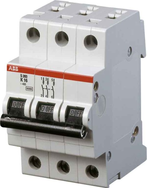 ABB Compact Automat S203-K 16A              3-polig 2CDS253001R0467