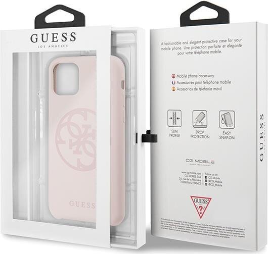 GUESS 4G Tone on Tone Cover für Apple iPhone 11 Pro - light pink (GUHCN58LS4GLP)