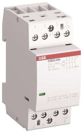 ABB ESB25-04N-06 Installationsschütz 0S/4Ö 230-240V AC/DC (1SAE231111R0604)