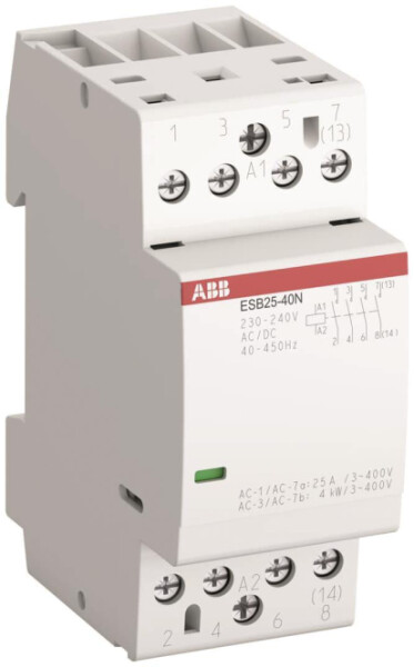 ABB ESB25-40N-06 Installationsschütz 4S/0Ö 230-240V AC/DC (1SAE231111R0640)