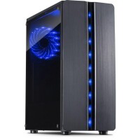 INTERTECH Thunder Midi Tower ATX Gaming Gehäuse...