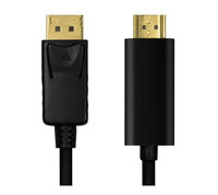 M-CAB DP 1.2 TO HDMI CABLE 1M BLACK