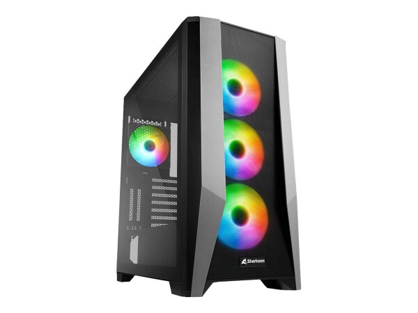 SHARKOON Gehäuse TG7M RGB ATX 1xGlas schwarz