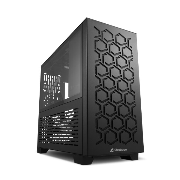 SHARKOON Gehäuse MS-Y1000 ATX/ITX  1xGlas  schwarz