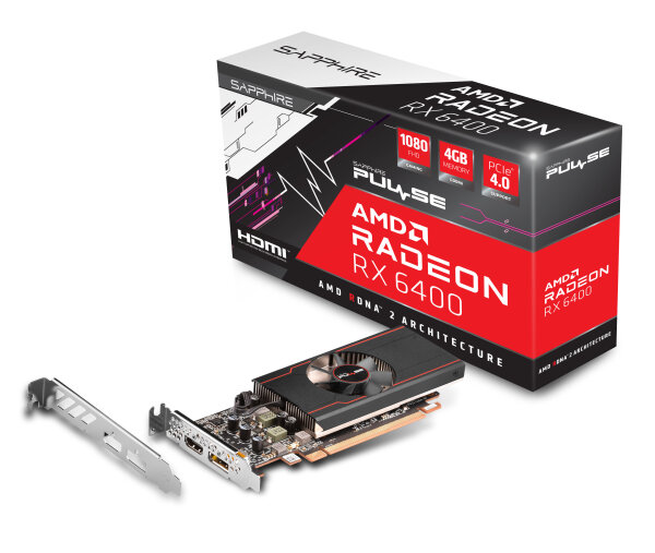 SAPPHIRE Pulse Radeon RX 6400 GAMING 4GB