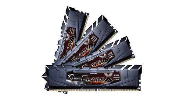 GSKILL Flare X schwarz 64GB Kit (4x16GB)