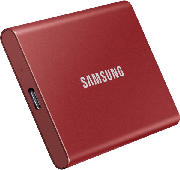 SAMSUNG SSD PORTABLE T7 1TB metallic red