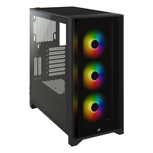 CORSAIR Midi iCUE 4000X RGB (Tempered Glass) Black