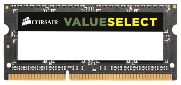 SODDR3 4GB PC3-12800 CL11 Corsair Valueselect