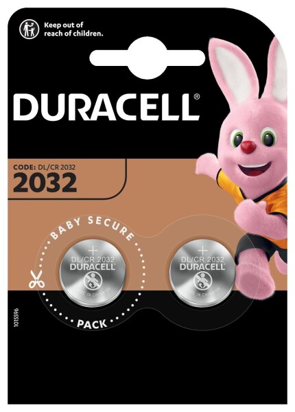 DURACELL Long Lasting Power Knopfzelle Batterie CR 2032 2er Blister