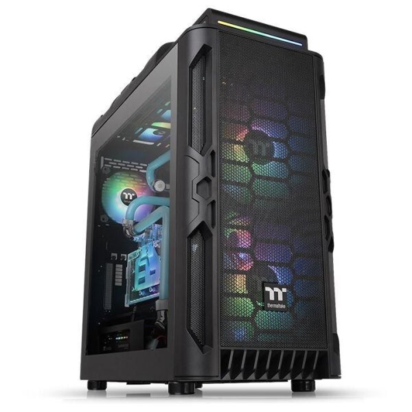 THERMALTAKE Level 20 RS ARGB - Midi Tower - ATX - ohne Netzteil (PS/2) - Schwarz - USB/Audio