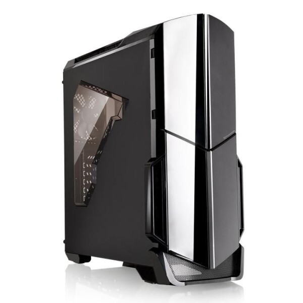 THERMALTAKE Versa N21 Midi Tower PC Gehaeuse, stylisches Design spiegelnde Lackierung, transparente