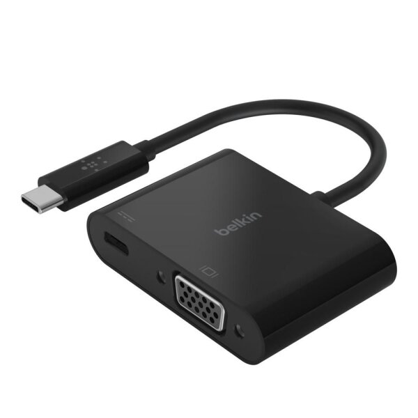 BELKIN USB-C auf VGA-Adapter 60W PD, schwarz AVC001btBK