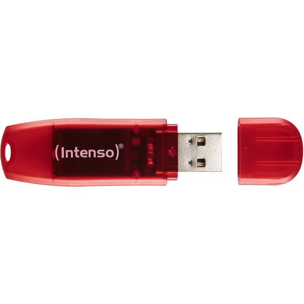 INTENSO Rainbow Line 128GB Rot - USB-Stick, Typ-A 2.0