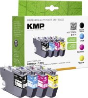 KMP Tintenpatrone ersetzt Brother LC3213BK