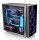 THERMALTAKE View 31 TG blaue LED Midi Tower Gehaeuse Front Anschl werkzeuglose Installation hochglan