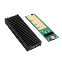 LOGILINK Geh.  (M.2 PCIe NVMe) USB 3.2 Black ALU