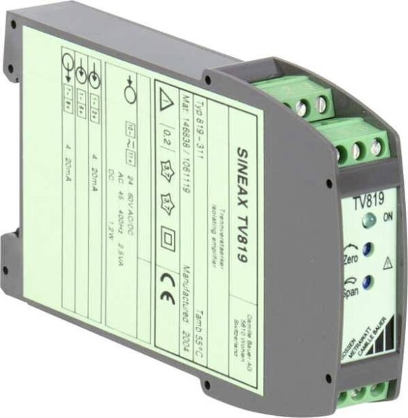 GOSSEN-METRAWATT Unipolarer / Bipolarer DC-Trennverstärker Sineax TV 819 Gossen Metrawatt 146854 1 S