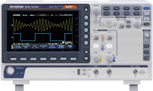 GW INSTEK GDS-1202B Digital-Oszilloskop 200 MHz 1 St.