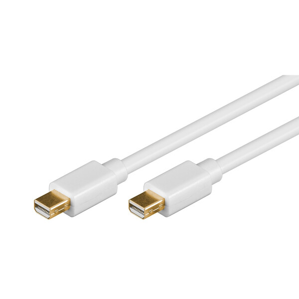 WENTRONIC Mini DP 2m - SB - mini DisplayPort - mini DisplayPort - Männlich/männlich - Gold - Weiß -