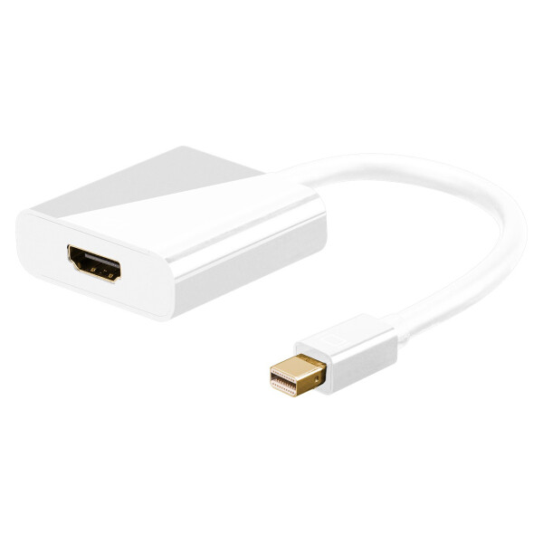 WENTRONIC Goobay mini DisplayPort zu HDMI Adapterkabel 1.2, Mini DisplayPort-Stecker - Mini DisplayP