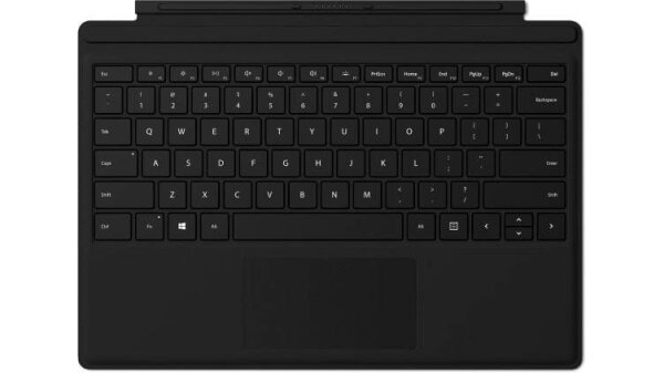 MS Surface Pro Signa Type Cover FRP Commercial SC Hardware M1755 Black English International Euro Bl