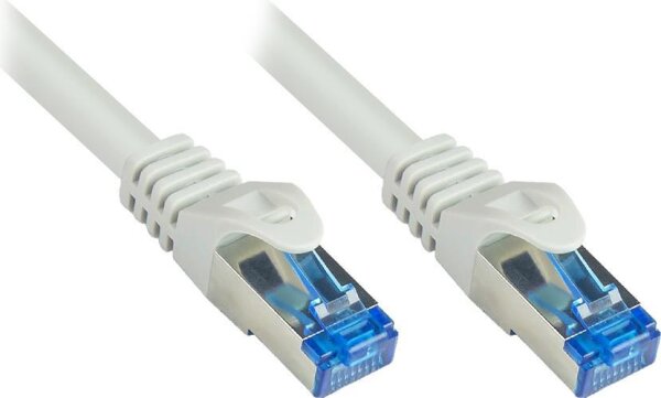 ALCASA AG RNS® Patchkabel SmartFLEX, Cat.6A, S/FTP, PiMF, halogenfrei (LSZH), 500MHz, CU, grau, 0,15