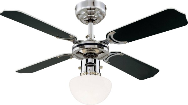 WESTINGHOUSE Portland Ambiance Deckenventilator (Ø) 90 cm Flügelfarbe: Schwarz Gehäusefarbe: Ch