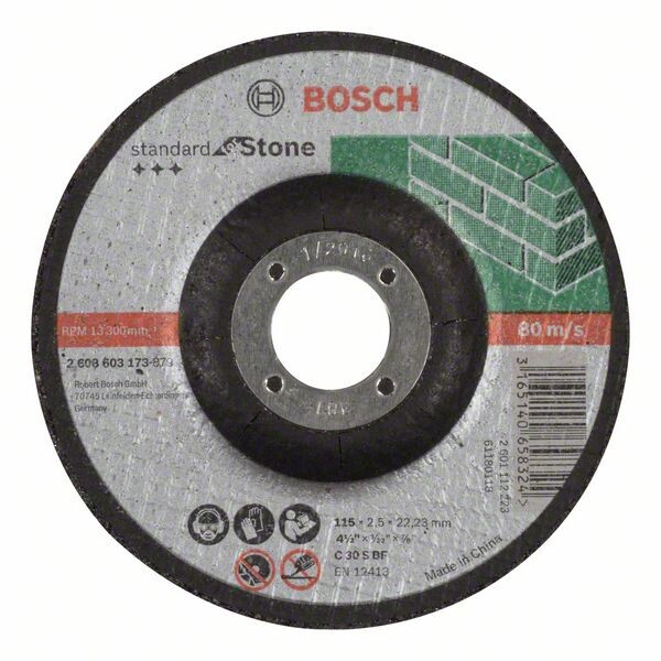 BOSCH Accessories 2608603173 2608603173 Trennscheibe gekröpft 115 mm 22.23 mm 1 St.