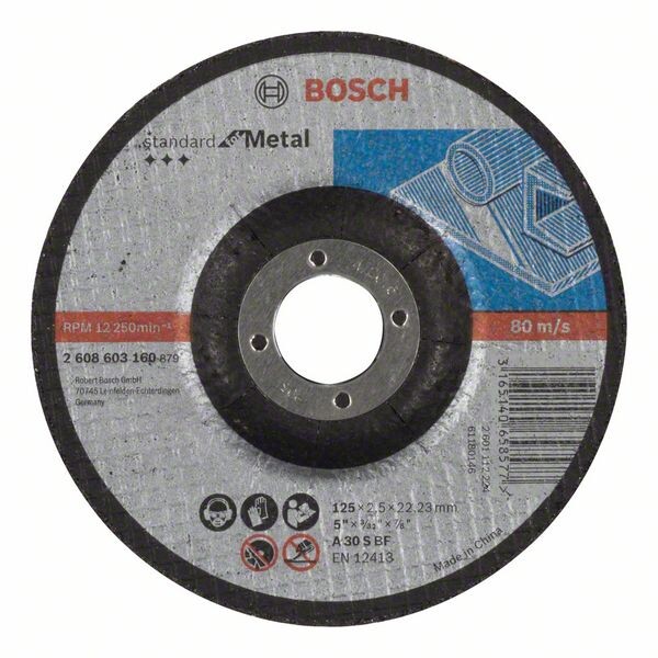 BOSCH Accessories 2608603160 2608603160 Trennscheibe gekröpft 125 mm 22.23 mm 1 St.