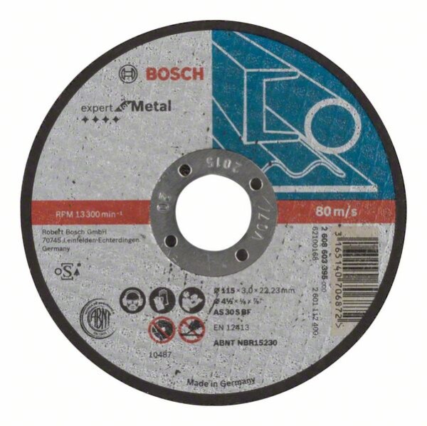 BOSCH Trennscheibe gerade 2608603395 Expert f.Metal AS 30 S BF 115mm 3,0mm