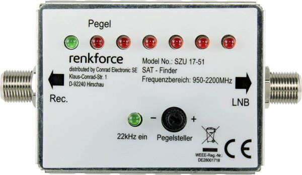 CONRAD Renkforce RF-4470372 SAT Finder (RF-4470372)