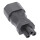 INTOS ELECTRONIC InLine - Adapter für Power Connector - IEC 60320 C14 bis IEC 60320 C5 - 2,5 A - Sch