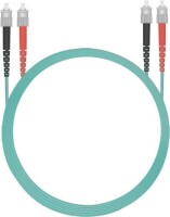 HELOS LWL Patchkabel ST/ST Duplex 50/125µm OM3 aqua...