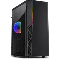 INTERTECH Gaming-Gehäuse B-02 120mm RGB-Luefter...