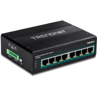 TRENDNET 8-Port Indus. Gigabit PoE+ DIN-Rail Switch (24-56V)