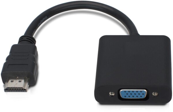 MICROCONNECT Adapter HDMI - VGA M/F, Black