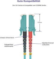 HELOS LWL Patchkabel E2000 (LSH)/LC Duplex 50/125µm...