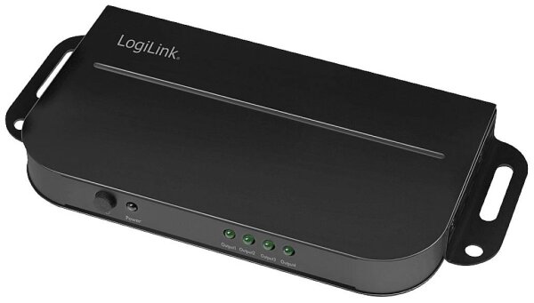 LOGILINK Splitter 4K/60Hz Pro 1 zu 4X HDMI,Montagehalterung